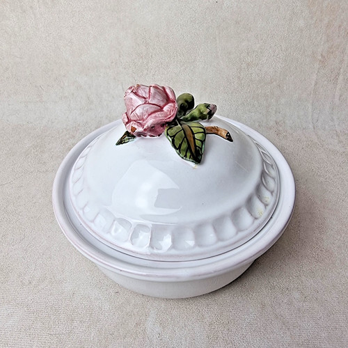 Boîte ronde pot céramique - céramique,