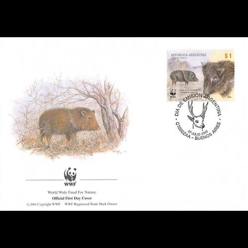 Fdc wwf argentine - wwf, 2192d)