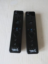 lot de 2 WIIMOTE  rechargeable - coloris noir - UNDER CONTROL -- pour WII