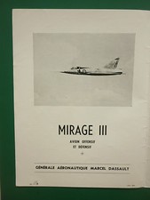 6/1958 PUB GAMD MIRAGE III GENERALE AERONAUTIQUE MARCEL DASSAULT ORIGINAL AD