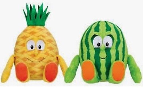 Peluche ananas pastèque - peluche,
