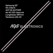 KIT 2 BARRES DE BANDE LED SAMSUNG AOT-55-NU7100F BN96-45913A UN55NU7300