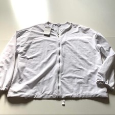 Zara NWT white bomber varsity