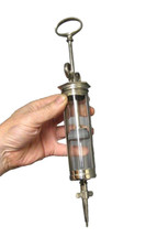 Grande Seringue Médicale Vers 1900. Cabinet De Curiosité.