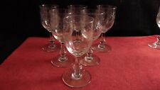 Service de 6 verres à porto cristal Saint Louis service Metz gravure 3216 Muguet