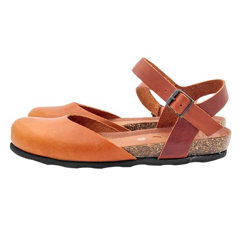 Sandales sabots marron bas - bas, en