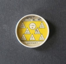 Jeu de patience game LANNE ANGERS bille perdue jaune Palette d'Or domino vert