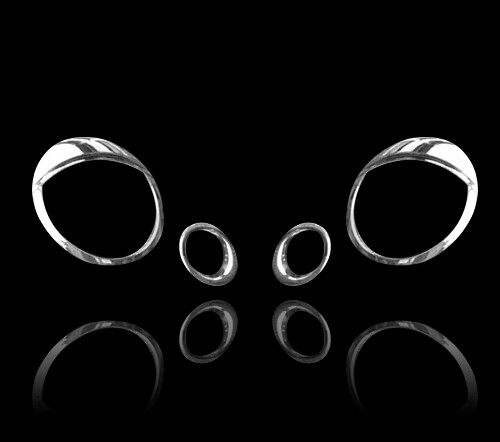 Chrome headlights trim bezel - chrome,