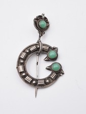 Ancienne fibule argent et