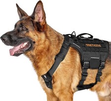 Harnais Tactique No-Pull Réfléchissant Système MOLLE Militaire Réglable XL Noir