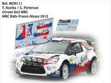 DECALS 1/43 CITROËN DS3 WRC