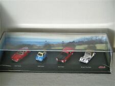 COFFRET 4 miniatures SHUCO 1/72 - MGB - BMW ISETTA - FORD CAPRI - MORGAN PLUS