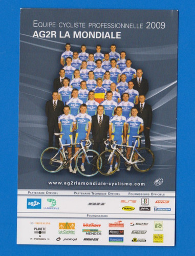 Cyclisme carte equipe cycliste - carte,