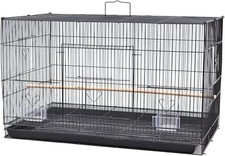 Volière Intérieur Cage Oiseaux Exterieur Métal pour Perruches Perroquets Pinsons