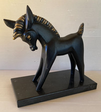 Sujet cheval poulain métal