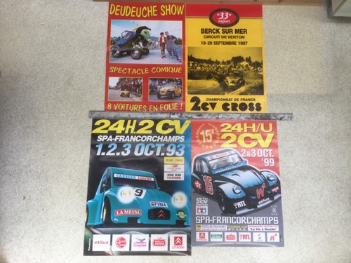 Lot affiches 2cv spa - 2cv,
