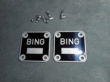 BMW Bing Carburateur Typenschilder 64/32/11 + 32/12