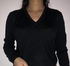 Pull col V 100% cachemire