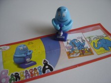 Figurine Kinder BARBIDUL bleu - DC 156 + BPZ / BARBAPAPA / 2011 - 2012