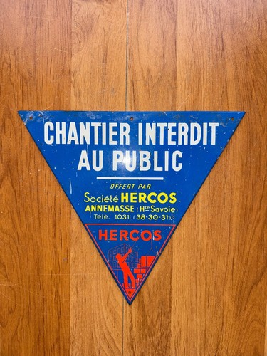 Plaque publicitaire tôle - publicitaire, en