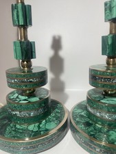 Malachite Beau Lampe À Poser