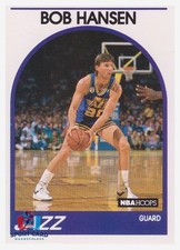 1989-90 NBA Hoops #27 Bob Hansen / Utah Jazz