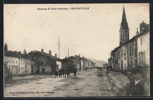 Cpa montauville rue - cpa,