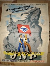 Vichy Ppf Milice Deat Rnp Jnp Affiche Rare