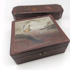 Lot 2 Boites Asiatique Laque