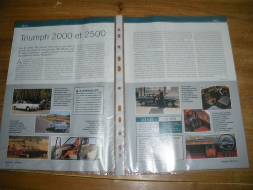Profil triumph 2000 et - profil........triumph,
