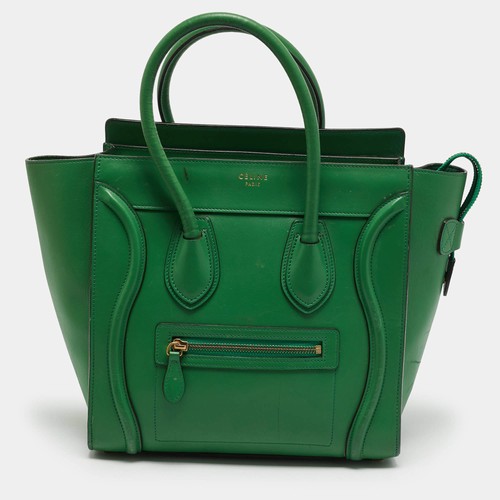 Sac fourre tout cuir - sac, vert