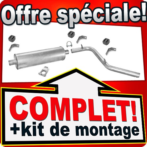 échappement pour mercedes 207 - pour,