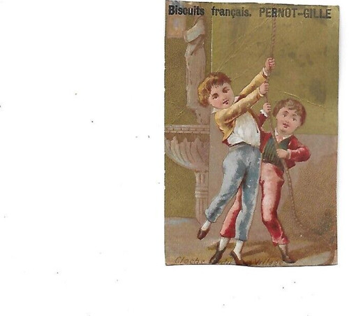 Ancien chromo publicitaire h - chromo,