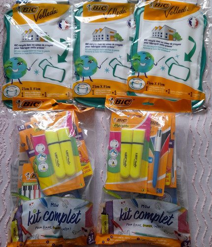 Lot fournitures scolaires - , bic