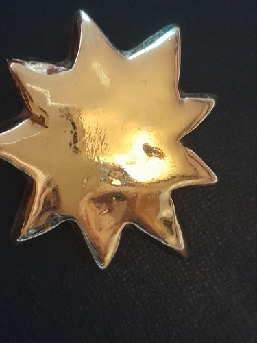 Broche etoile dorée vintage - broche,