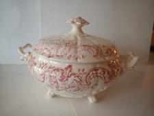 Belle soupière décor rose