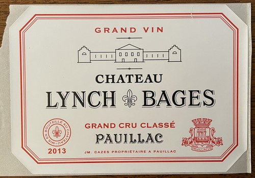 étiquette château lynch - château,