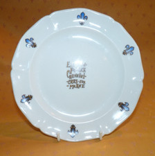 Rare assiette Ecu de France