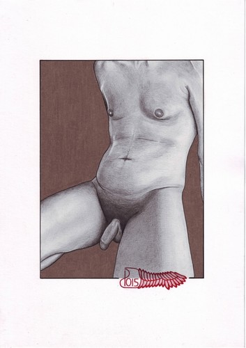 Croquis dessin art masculin - croquis, nu