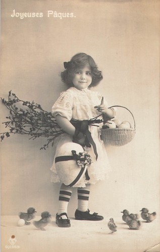Easter little girl elegant - easter,