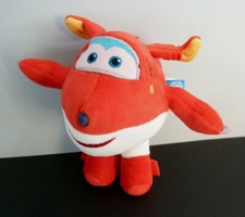 L7. DOUDOU PELUCHE SUPER WINGS Play-By-Play AVION ROUGE BLANC 19c ETAT NEUF*