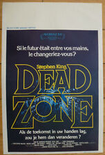 DEAD ZONE C. Walken D. Cronenberg 1983 Affiche Belge Originale 36x55 Poster