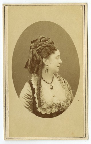 Cdv circa 1865 marie laetitia - cdv, 1865.