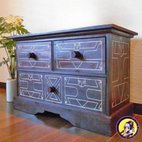 Mini commode bois mobilier - commode,