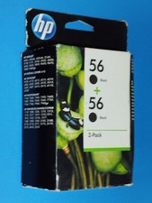 Original PACK DEUX Cartouches D'encre HP 56  noir  NEUF