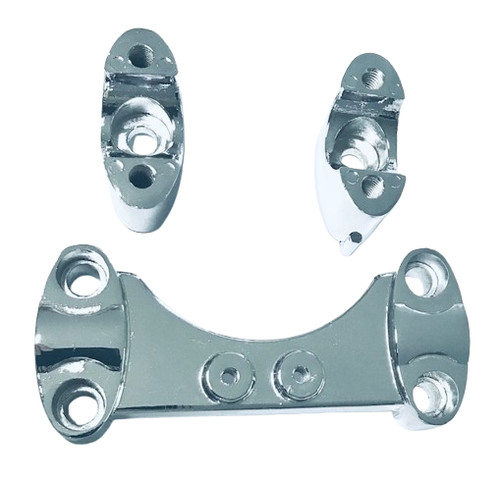 Support guidon chromé - support, de
