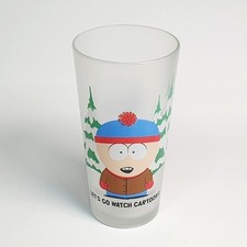 Ancien grand Verre publicitaire South Park - Quick 2000 Stan Kenny Mc Do