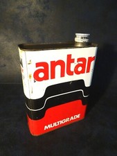 bidon d'huile ANTAR multigrade rouge déco loft rétro garage design usine indus