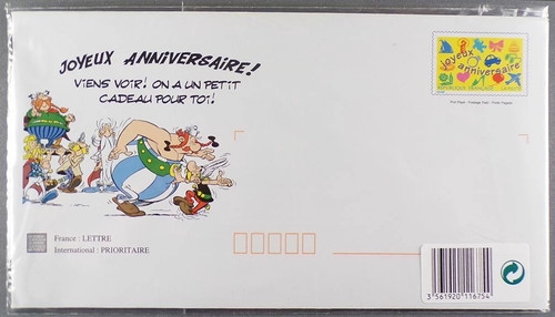 Asterix birthday card - asterix, with