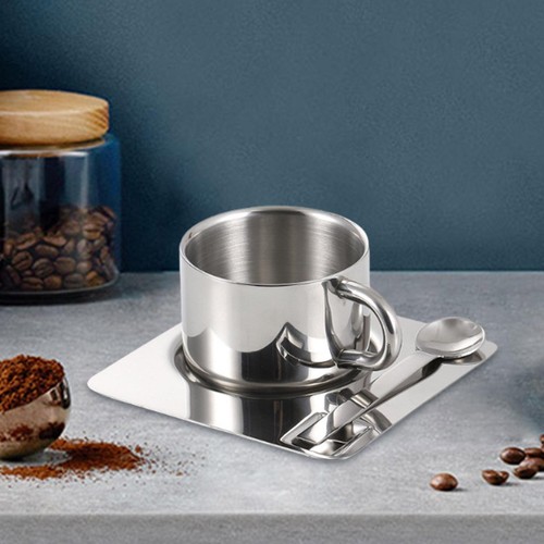 Tasse café avec assiette - à,
